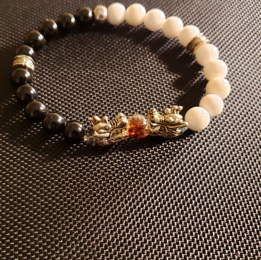 Stretchy cord healing stone bracelets
